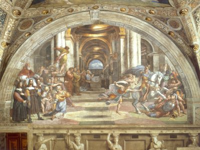 Expulsion of Heliodorus from the Temple by Raffaello Sanzio Raphael